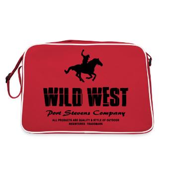 Western Riding - Westernreiten - Retro Tasche - Rot/Weiß - Hinten