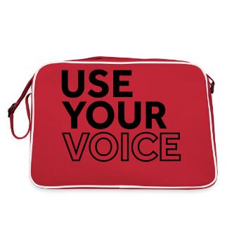 Utilisez votre voix - Sac Retro - rouge/blanc - Dos