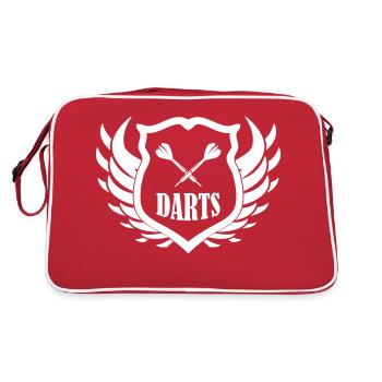 Bouclier de fléchettes - Sac Retro - rouge/blanc - Dos