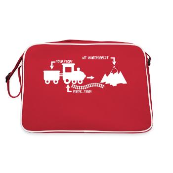 wayne train - Retro Bag - red/white - Back