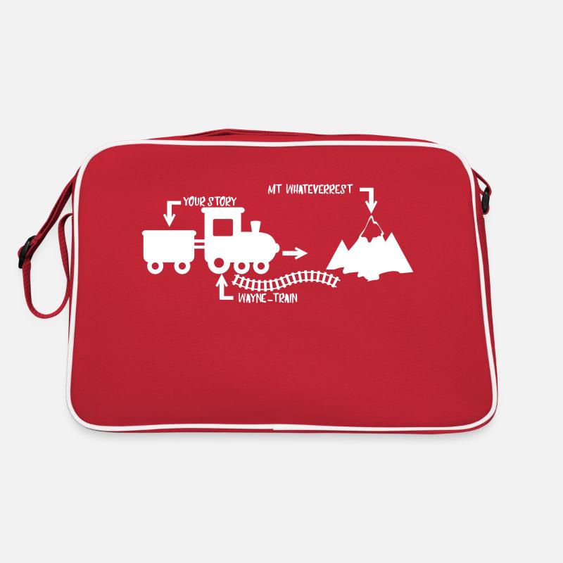 waynetrain - Sac Retro - rouge/blanc