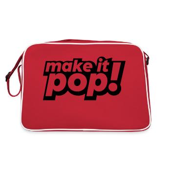 make it pop - Retro Tasche - Rot/Weiß - Hinten