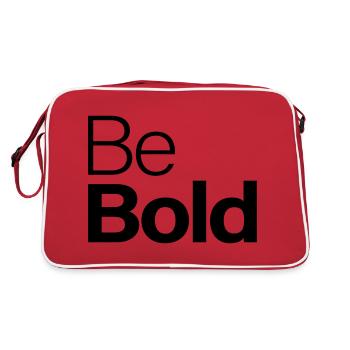 Be Bold - Retro Bag - red/white - Back