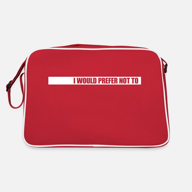 I prefer not to Retro Tasche