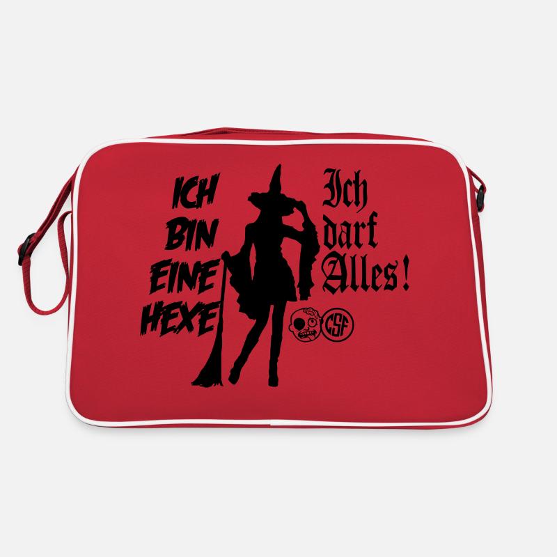 Ich bin eine Hexe Ich darf alles Retro Tasche