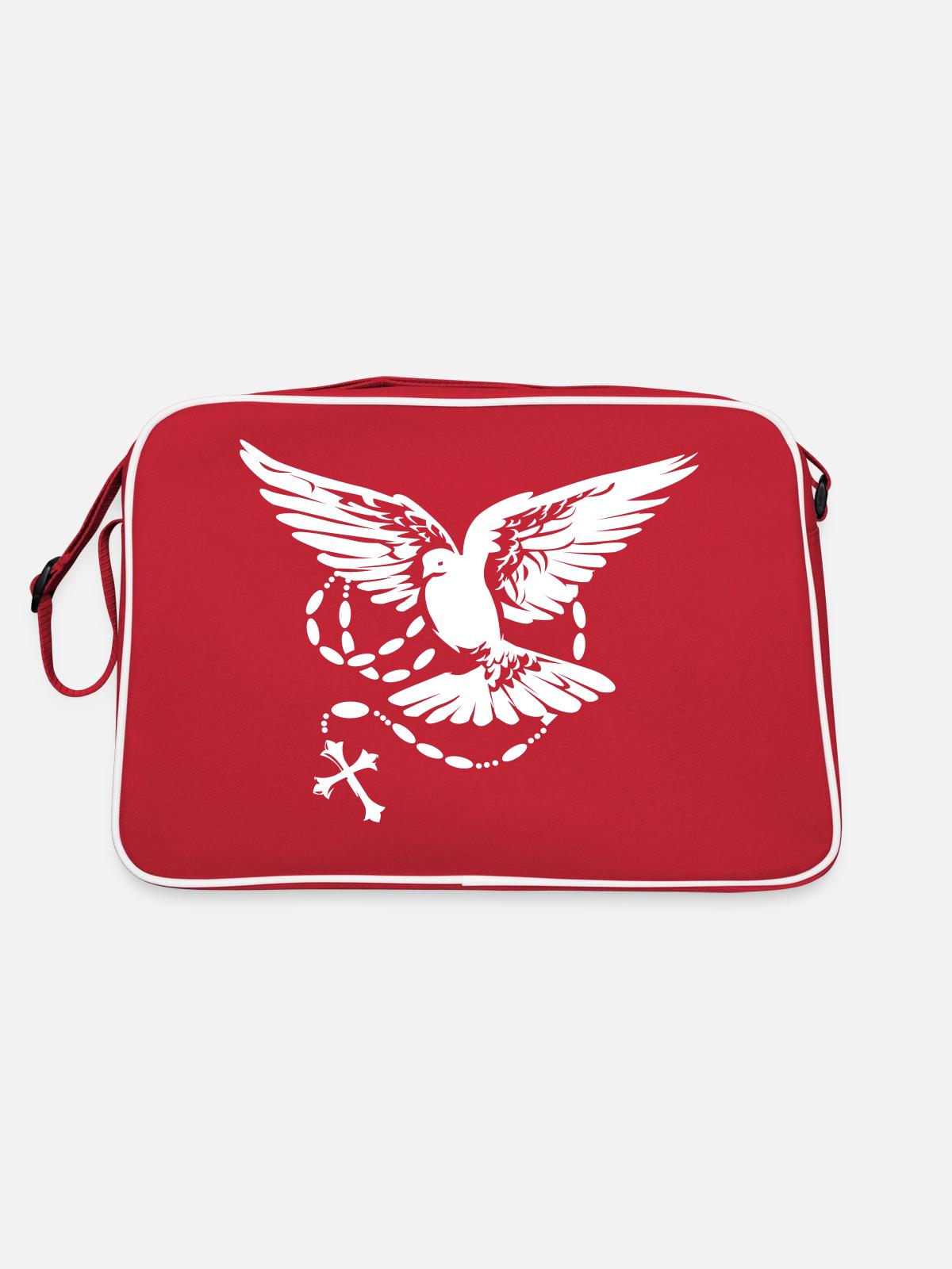 Colombe Saint- - Sac Retro - rouge/blanc - Dos