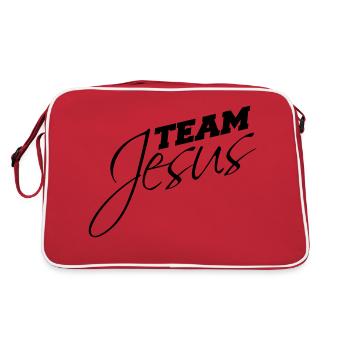 Équipe catholique Jésus-Christ évangélique - Sac Retro - rouge/blanc - Dos