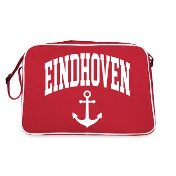 Eindhoven - Retro Tasche - Rot/Weiß - Hinten