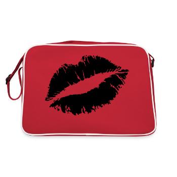 KISS - Retro Tasche - Rot/Weiß - Hinten