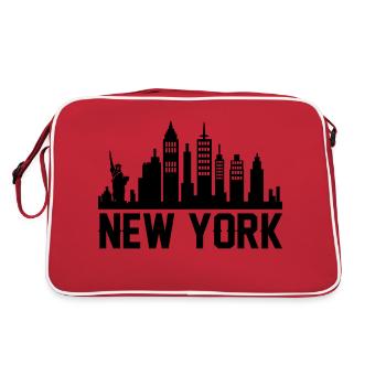 Horizon de New York - Sac Retro - rouge/blanc - Dos