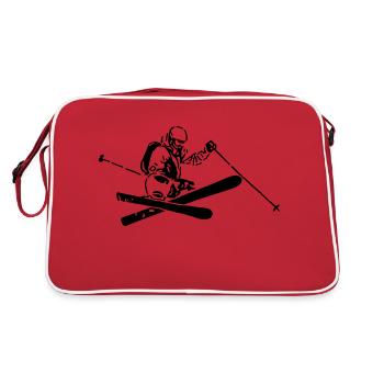 Freeride - Retro Tasche - Rot/Weiß - Hinten