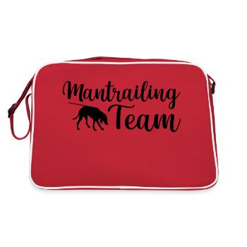 Mantrailing Team Dog Sports - Retro Bag - red/white - Back