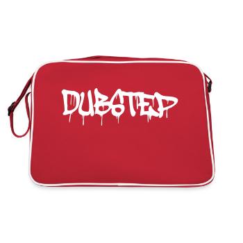 Dub Step Techno Music Party Drop Graffiti Text - Retro Bag - red/white - Back