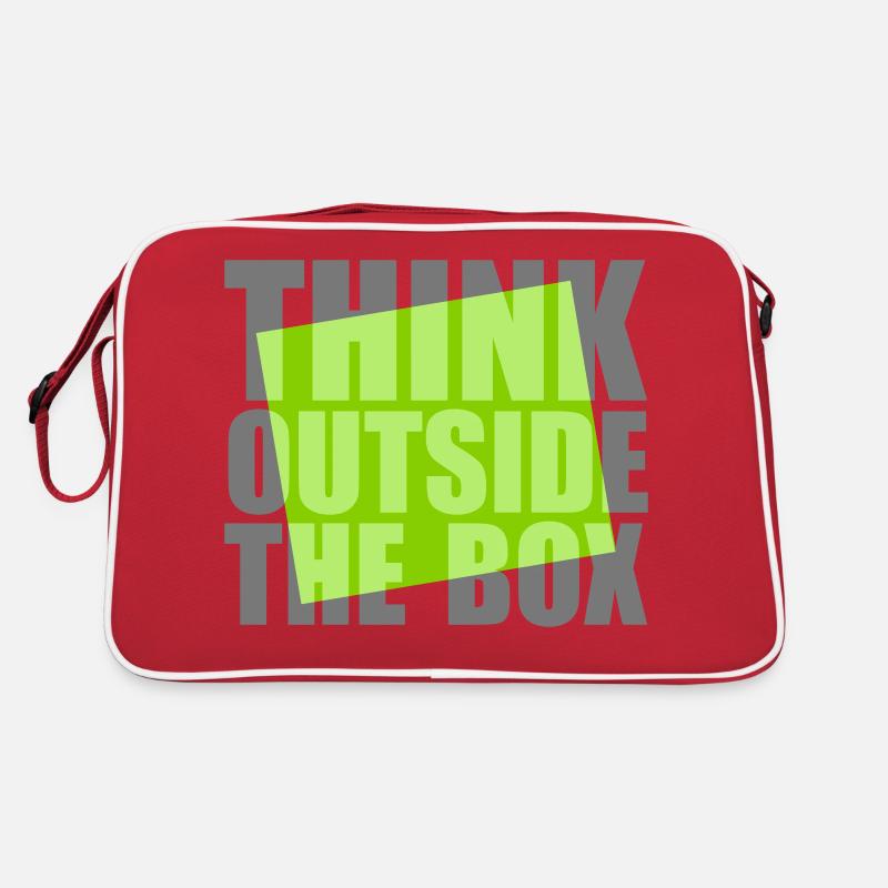 Grün Think outside Retro Tasche
