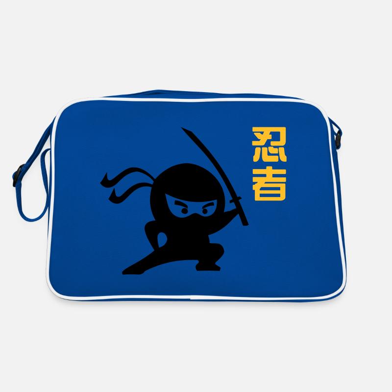 Dessin animé japonais ninja samurai Sac Retro