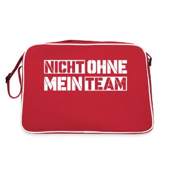 without my team - Retro Bag - red/white - Back