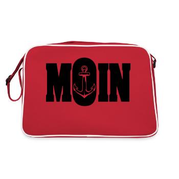 moin 3 - Retro Tasche - Rot/Weiß - Hinten