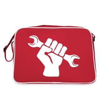 CLÉ À MAIN OUTIL - Sac Retro - rouge/blanc - Dos