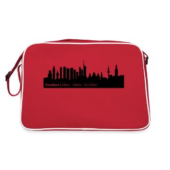 Frankfurt - Frankfurt Triathlon - Retro Tasche - Rot/Weiß - Hinten