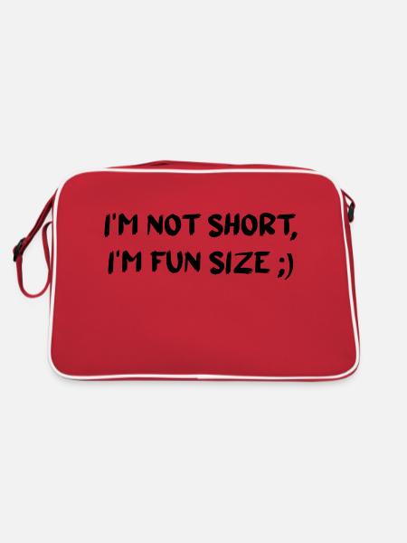 Drôle de fête disant pour l’humour des petites personnes - Sac Retro - rouge/blanc - Dos