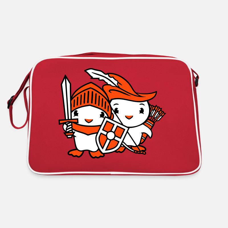 2 Ducks Knight Archer Épée Bouclier Combattant Sac Retro