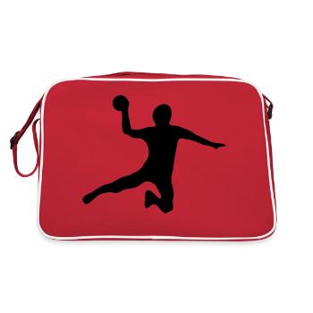 handball - Sac Retro - rouge/blanc - Dos