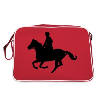 cheval au galop - Sac Retro - rouge/blanc - Dos