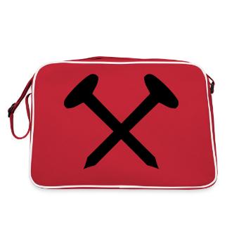 nails pins - Sac Retro - rouge/blanc - Dos