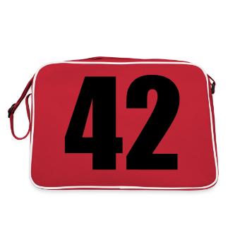 42 - Sac Retro - rouge/blanc - Dos