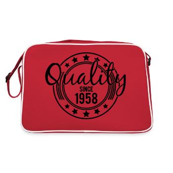 Birthday - Quality since 1958 (uk) - Retro Bag - red/white - Back