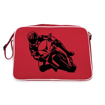 848 Evo Corse - Retro Tasche - Rot/Weiß - Hinten