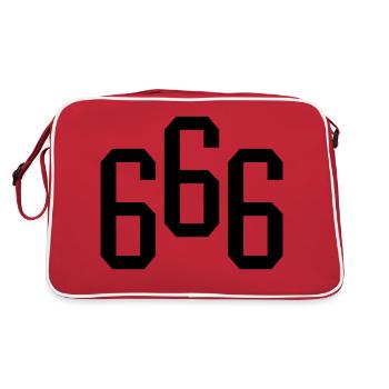 666 - Retro Bag - red/white - Back