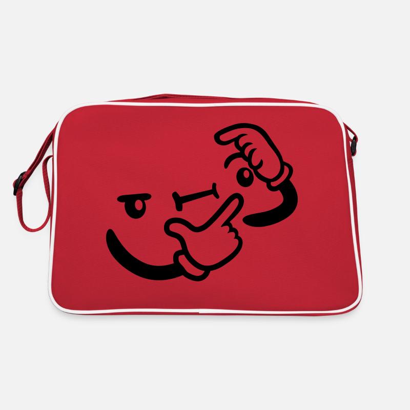 Conception de réflexion visage Sac Retro