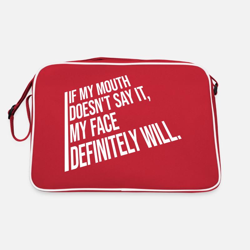 Mon visage le fera certainement Sac Retro