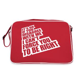 Vous n’êtes pas d’accord avec moi - Sac Retro - rouge/blanc - Dos