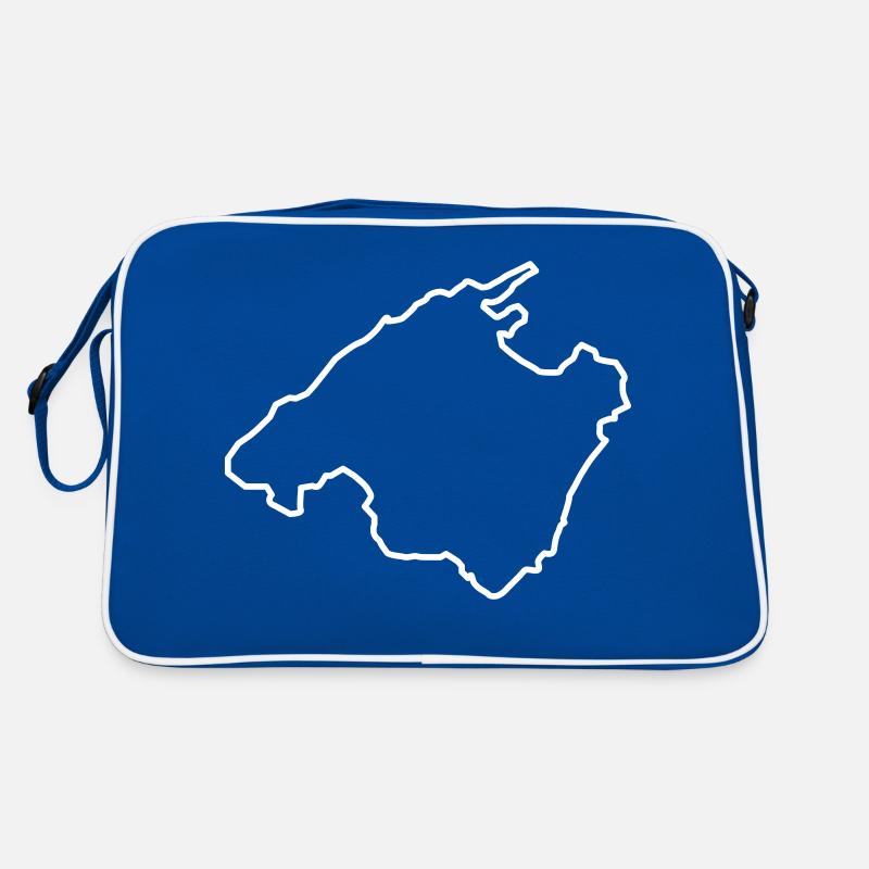 Contour de la carte de Majorque Sac Retro