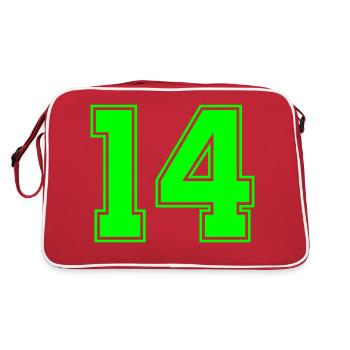14 - Retro Bag - red/white - Back