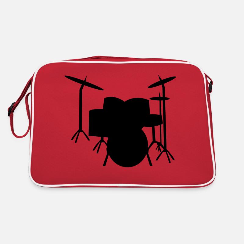 Drums Schlagzeug Drum Retro Tasche