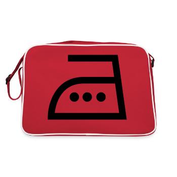 ironing,clothing - Retro Bag - red/white - Back
