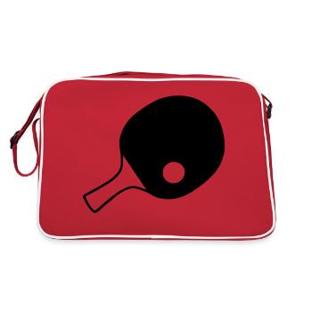 Table tennis rackets, table tennis - Retro Bag - red/white - Back