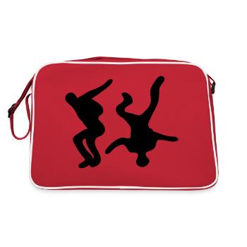 Freefly - Retro Tasche - Rot/Weiß - Hinten