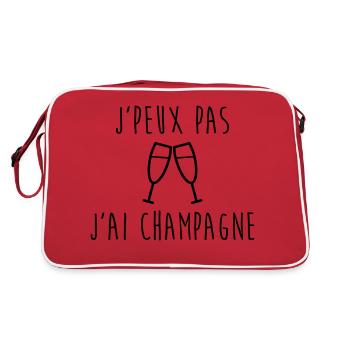 Je peux pas j'ai - - Sac Retro - rouge/blanc - Dos