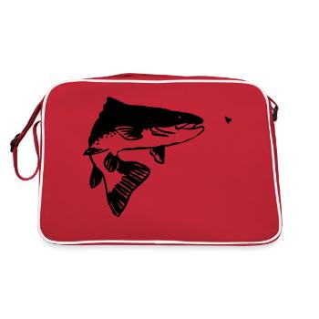 Truite - Sac Retro - rouge/blanc - Dos