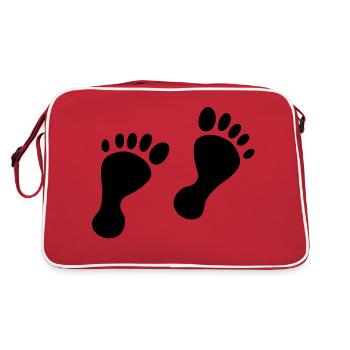 baby feet - Sac Retro - rouge/blanc - Dos