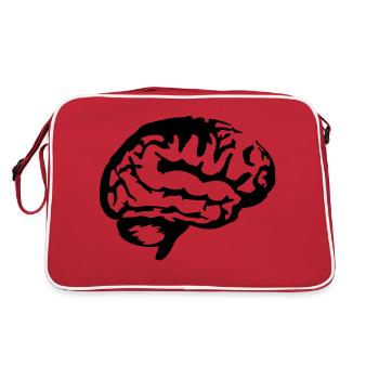 gehirn__f1 - Sac Retro - rouge/blanc - Dos