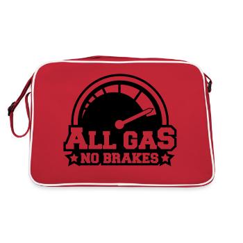 all_gas_no_brakes_c1 - Sac Retro - rouge/blanc - Dos