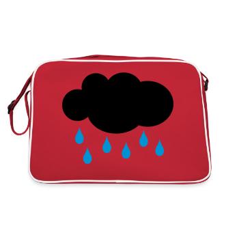 pluie - Sac Retro - rouge/blanc - Dos
