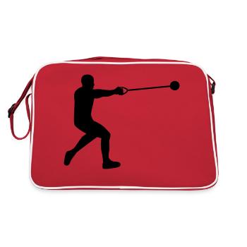 Hammer throw - Retro Bag - red/white - Back