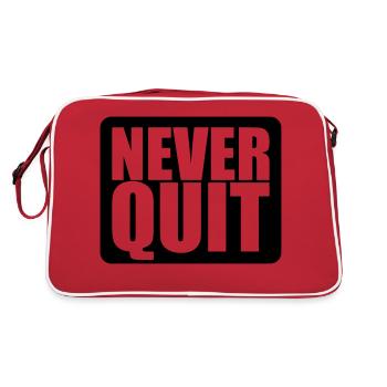 logo never quit button winner stars winner sport - Retro Bag - red/white - Back