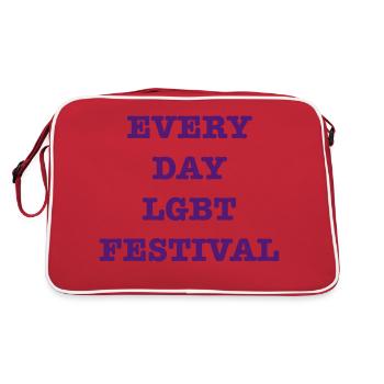 Every Day LGBT Festival - Retro Bag - red/white - Back